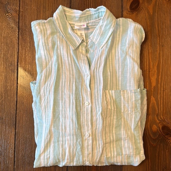 Lem Lem H&M Linen Button Down EUC - Picture 2 of 9